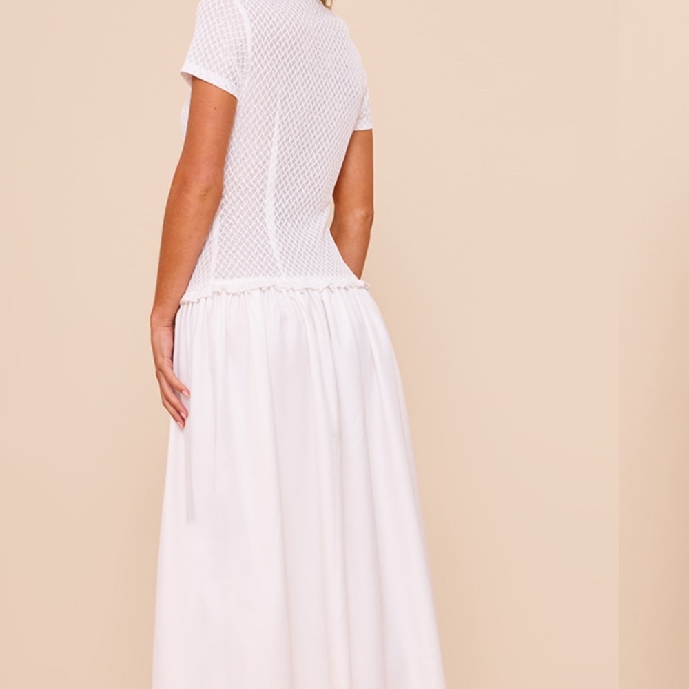 NWT pretty little thing hook and eye closure drop waist maxi dress - Picture 2 of 6